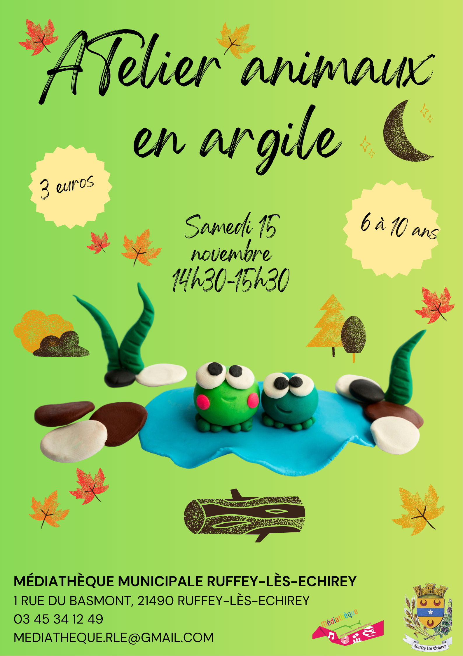 2025 – Médiathèque – Atelier animaux en argile 2025 – Médiathèque – Atelier animaux en argile