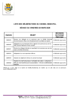003- CM du 31.03.2026 liste des délibérations