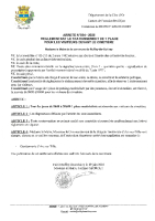 arrete pour stationnement 1 place visiteurs cimetière